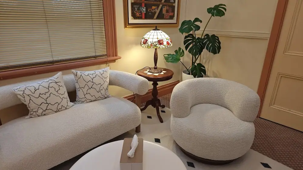 The consultation lounge at Migo Vintage in Melbourne's Block Arcade