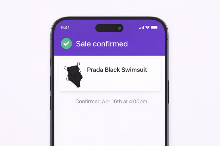 Sale confirmed on Ragpiq
